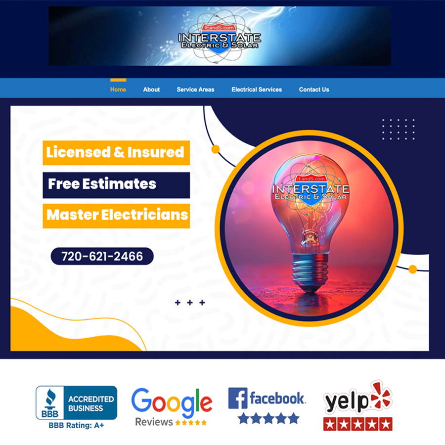 Interstate Electric and Solar website